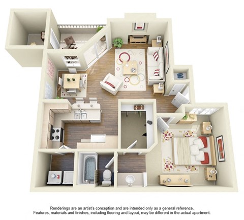 A1 Floor Plan at Ventana, Scottsdale, Arizona